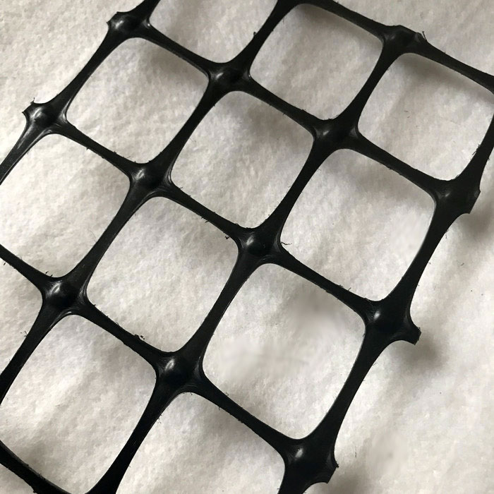 Geomalla biaxial de plástico