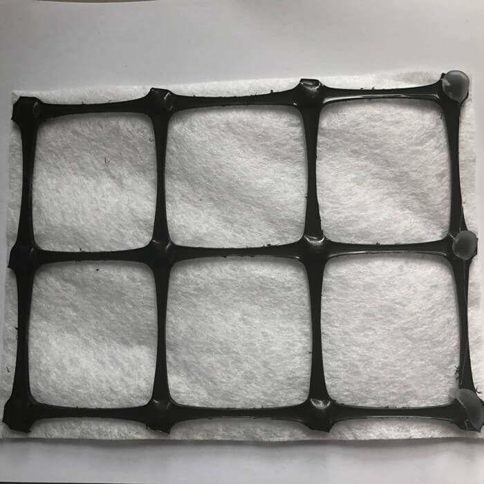 Geomalla biaxial con geotextil