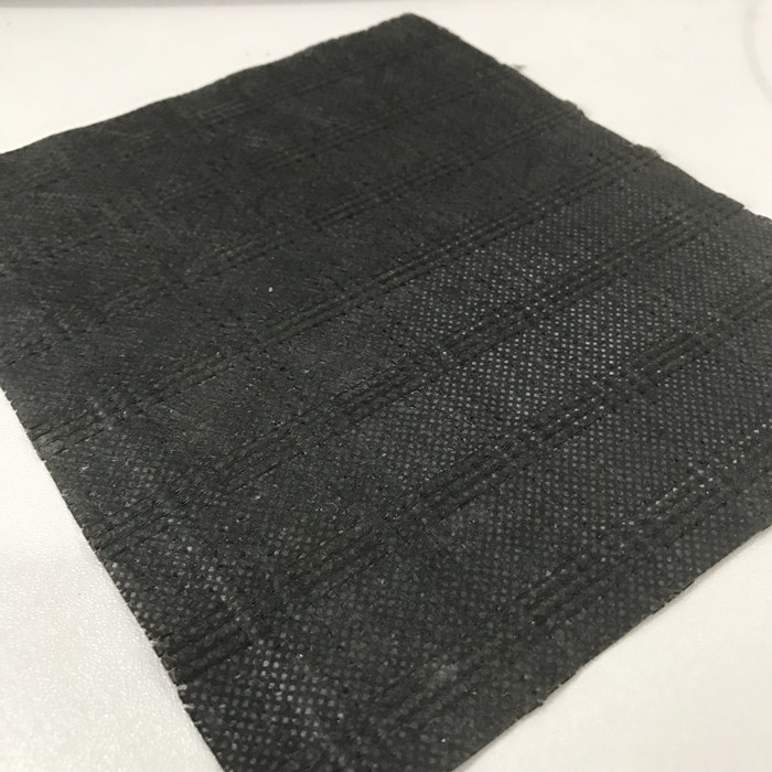 Geomalla de fibra de vidrio de punto con geotextil
