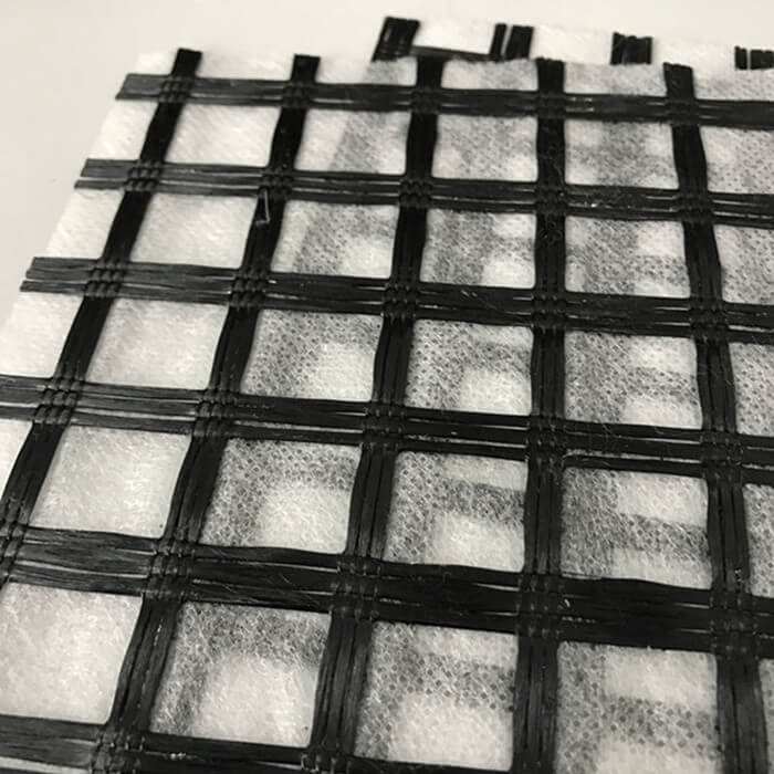 PET Geogrid with Nonwoven